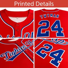 Navy Pink Star Graffiti Two-Button Baseball Jersey 5