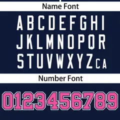 Navy Pink Thick Stripe Authentic Baseball Jersey 4