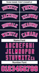 Navy Pink-White Classic Basketball Jersey 3
