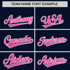 Navy Pink White Gradient Varsity Raglan Letterman Jacket 3
