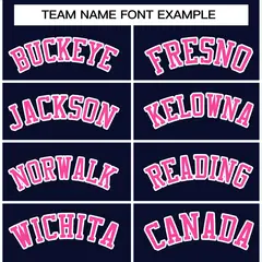 Navy Pink-White Varsity Full-Snap Letterman Jacket 5