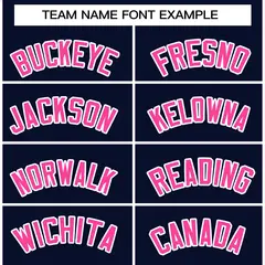 Navy Pink-White Varsity Full-Snap Letterman Jacket 5