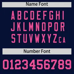 Navy Pink Wind Mark Graffiti Pattern Baseball Jersey 4