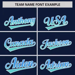 Navy Powder Blue-Bright Green Gradient Varsity Full-Snap Raglan Baseball Jacket 3