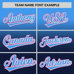 Navy Powder Blue Gradient Authentic Baseball Jersey 3