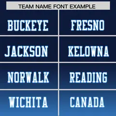 Navy Powder Blue Gradient Fashion Authentic Football Jersey 3
