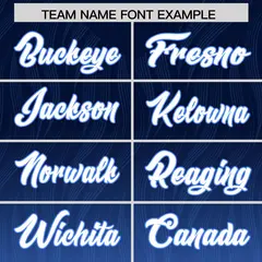 Navy Powder Blue Gradient Outdoor Authentic Football Jersey 3