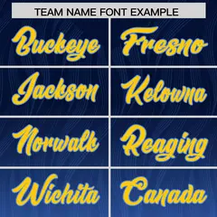 Navy Powder Blue Gradient Outdoor Authentic Football Jersey 3
