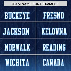 Navy Powder Blue Gradient Outdoor Flag Football Jersey 3