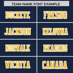 Navy Powder Blue Insert Color Football Jersey 3