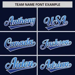 Navy Powder Blue-Royal Gradient Varsity Full-Snap Raglan Baseball Jacket 3
