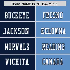 Navy Powder Blue Split Two Tone Authentic Football Jersey 3