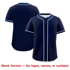 Navy Powder Blue White Father's Day Classic Baseball Jersey 7