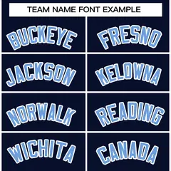 Navy Powder Blue-White Raglan Full-Snap Varsity Letterman Jacket 3