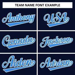 Navy Powder Blue-White Raglan Full-Snap Varsity Letterman Jacket 5