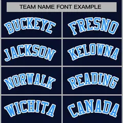 Navy Powder Blue-White Varsity Full-Snap Letterman Jacket 5