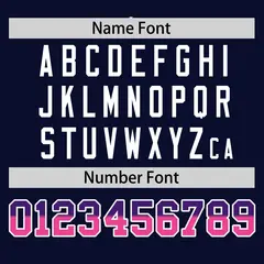 Navy Purple-Pink Gradient Side Baseball Jersey 4