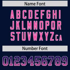 Navy Purple Pink Sides Gradient Fashion Football Jersey 4