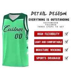 Navy Purple Two Tone Side Star Color Block Basketball Jersey 2