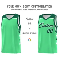 Navy Purple Two Tone Side Star Color Block Basketball Jersey 3