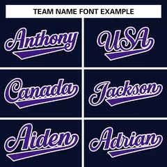 Navy Purple-White Classic Varsity Full-Snap Letterman Jacket 5