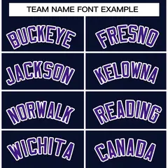 Navy Purple-White Classic Varsity Full-Snap Letterman Jacket 5