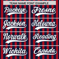 Navy Red American Flag Graffiti Baseball Jersey 3