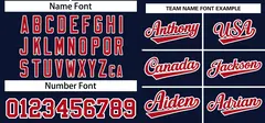 Navy Red Classic Authentic Pullover Baseball Jersey 3