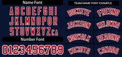Navy Red Classic Authentic Pullover Baseball Jersey 3