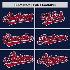 Navy Red Classic Authentic Sleeveless Baseball Jersey 3