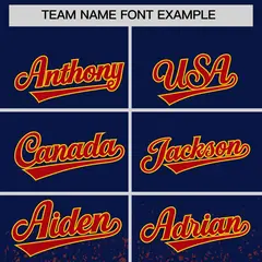 Navy Red Floral Gradient Full Button Fashion Baseball Jersey 3