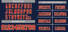 Navy Red-Gold Classic Style Mesh Authentic Football Jersey 3