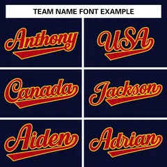 Navy Red-Gold Classic Varsity Full-Snap Letterman Jacket 3