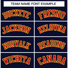 Navy Red-Gold Classic Varsity Full-Snap Letterman Jacket 3