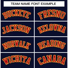 Navy Red-Gold Classic Varsity Full-Snap Letterman Jacket 5