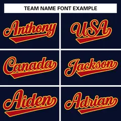 Navy Red-Gold Classic Varsity Full-Snap Letterman Jacket 5