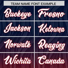 Navy Red Gradient Authentic Outdoor Football Jersey 3