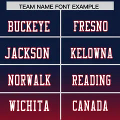 Navy Red Gradient Fashion Authentic Football Jersey 3