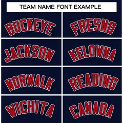 Navy Red-Navy Raglan Varsity Full-Snap Letterman Jacket 3
