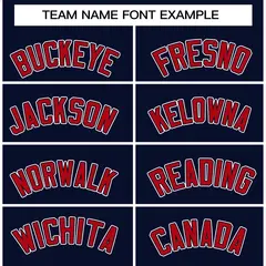 Navy Red-Navy Raglan Varsity Full-Snap Letterman Jacket 5