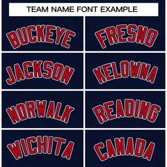 Navy Red-Navy Raglan Varsity Full-Snap Letterman Jacket 5