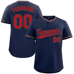 Navy Red-Old Gold Hook Classic Authentic Baseball Jersey 1