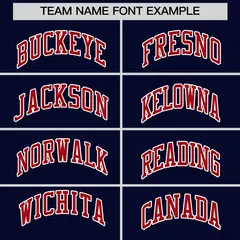Navy Red Raglan Full-Snap Faux Leather Letterman Jacket 3