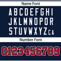 Navy Red Raglan Gradient Thick Stripe Baseball Jersey 4
