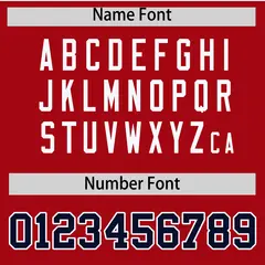 Navy Red Raglan Sleeve Varsity Letterman Jacket 4