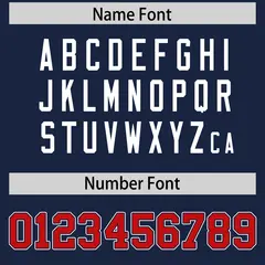 Navy Red Raglan Sleeves Design Football Jersey 4