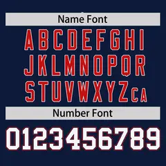 Navy Red Raglan Sleeves Round-Neck Hockey Jersey 4