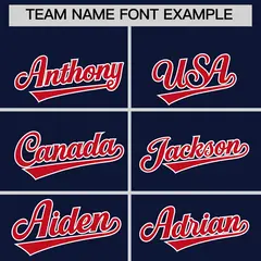 Navy Red Side Camo Baseball Jersey 3