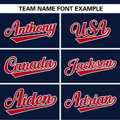 Navy Red Side Spot Raglan Pullover Baseball Jersey 3