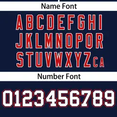 Navy Red Thick Stripe Authentic Baseball Jersey 4